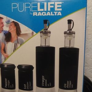 PureLife 4 piece Class Condiment Set